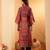Ethnic Motifs Printed Gotta Patti Chanderi Silk Kurta With Trousers