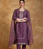 Women Floral Embroidered Kurta with Trousers & Dupatta