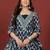 Floral Printed V-Neck Gotta Patti  Cotton A-Line Kurta With Trousers & Dupatta