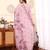 Floral Embroidered Chanderi Silk Straight Kurta With Trouser & Dupatta