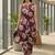Women Floral Printed Regular Thread Work Pure Cotton Kurta with Trousers