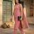 Women Yoke Design Empire Silk Crepe Kurta with Trousers & With Dupatta