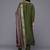 Floral Embroidered Notch Neck Mirror Work Straight Kurta With Trousers & Dupatta