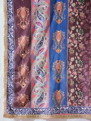 Women Ethnic Motifs Embroidered Regular Thread Work Kurta with Palazzos & With Dupatta 4
