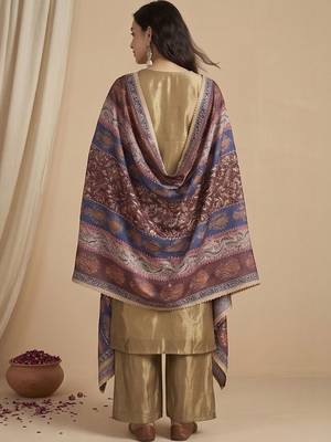 Women Ethnic Motifs Embroidered Regular Thread Work Kurta with Palazzos & With Dupatta 7
