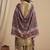 Women Ethnic Motifs Embroidered Regular Thread Work Kurta with Palazzos & With Dupatta