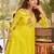Women Embroidered Regular Thread Work Chanderi Cotton Kurta with Palazzos