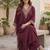 Women Ethnic Motifs Embroidered Regular Thread Work Kurta with Trousers