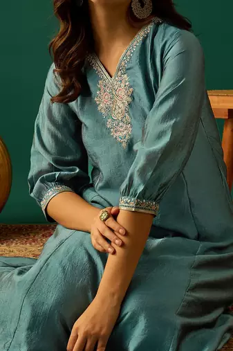 Women Ethnic Motifs Printed Kurta with Palazzo