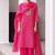 Women Ethnic Motifs Printed Regular Thread Work Kurta with Trousers & With Dupatta