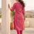 Women Ethnic Motifs Printed Regular Thread Work Kurta with Trousers & With Dupatta