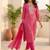 Women Ethnic Motifs Printed Regular Thread Work Kurta with Trousers & With Dupatta