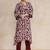 Floral Printed  Cotton Kurta with Trousers