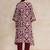 Floral Printed  Cotton Kurta with Trousers