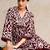 Floral Printed  Cotton Kurta with Trousers