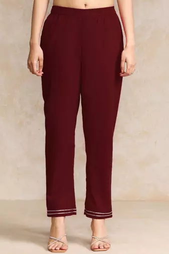 Floral Printed  Cotton Kurta with Trousers
