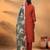 Maroon Floral Yoke Design Thread Work Straight Kurta With Trousers & Dupatta