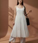 Women Tiered Kurta with Palazzos