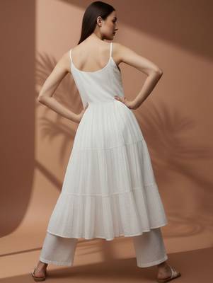 Women Tiered Kurta with Palazzos 2