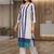 Women Striped Regular Kurta with Trousers