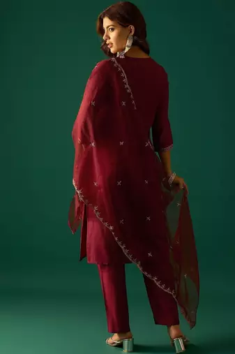 Women Ethnic Motifs Printed Kurta with Trouser & Dupatta