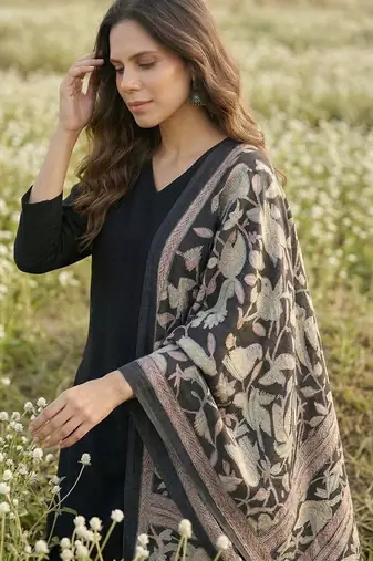 Women Regular Kurta with Trousers & With Dupatta