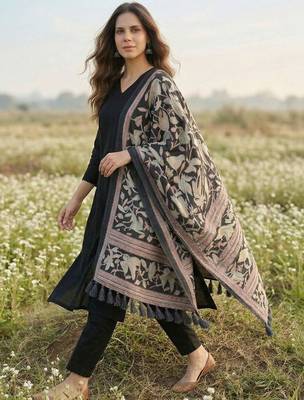 Women Regular Kurta with Trousers & With Dupatta 1