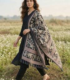 Women Regular Kurta with Trousers & With Dupatta