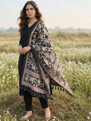 Women Regular Kurta with Trousers & With Dupatta 3