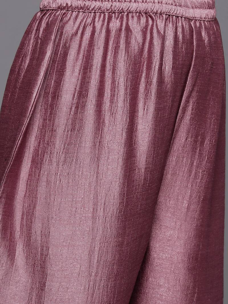 Women Embroidered Regular Sequined Kurta with Trousers & Dupatta