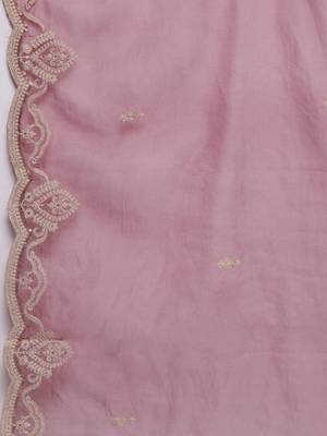 Women Embroidered Regular Sequined Kurta with Trousers & Dupatta 5