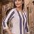 Women Striped Regular Kurta with Trousers