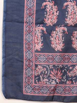 Women Floral Printed Straight Kurta with Palazzo & Dupatta 4