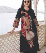 Women Ethnic Motifs Printed Pure Cotton Kurta with Trousers