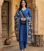 Women Regular Kurta with Trousers & With Dupatta