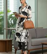 Women Floral Printed Regular Pure Cotton Kurta with Trousers