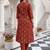 Women Ethnic Motifs Printed Regular Pure Cotton Kurta with Trousers