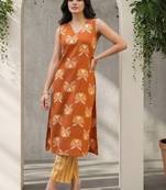 Women Ethnic Motifs Printed Regular Kurta with Trousers