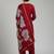 Women Floral Regular Thread Work Kurta with Trousers & With Dupatta