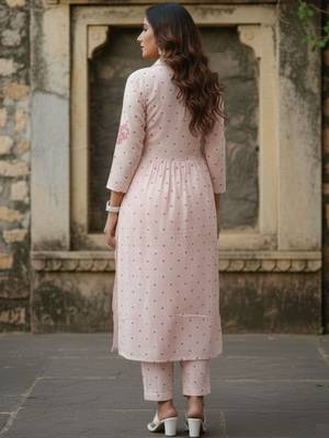 Pure Cotton Printed Kurta with Trousers 5