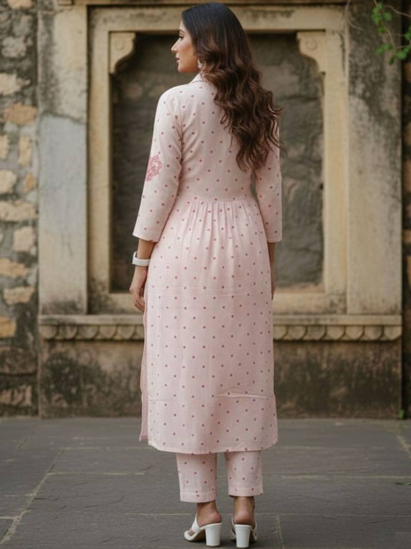 Pure Cotton Printed Kurta with Trousers