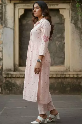 Pure Cotton Printed Kurta with Trousers