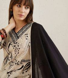 Printed Regular Mirror Work Pure Cotton Kurta with Trousers & Dupatta