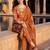 Women Floral Printed Regular Thread Work Kurta with Trousers & With Dupatta