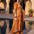 Women Floral Printed Regular Thread Work Kurta with Trousers & With Dupatta