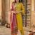 Women Yoke Design Regular Gotta Patti Pure Cotton Kurta with Trousers & With Dupatta
