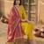 Women Yoke Design Regular Gotta Patti Pure Cotton Kurta with Trousers & With Dupatta