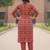 Women Ethnic Motifs Printed Regular Thread Work Pure Cotton Kurta with Trousers & With Dupatta