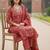 Women Ethnic Motifs Printed Regular Thread Work Pure Cotton Kurta with Trousers & With Dupatta
