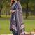 Floral Printed V-Neck Angrakha A-Line Kurta With Trousers & Dupatta